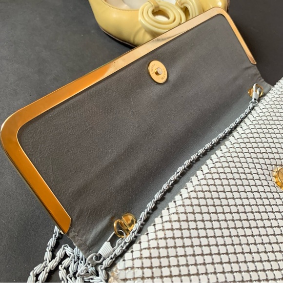 v i n t a g e :: Glam Metal Chain Mail Mesh Envelope Purse Clutch - Picture 4 of 13